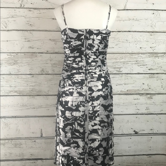 C6 White House Black Market  Bodycon Satin Dress 2 - Picture 4 of 7